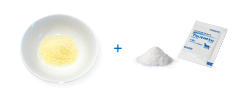 粉チーズに混ぜて